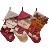 3 PCS SeT-18- Christmas Stockings