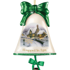 Christmas Ornaments- Thomas Kinkade Ringing In The Holidays Ornament Set