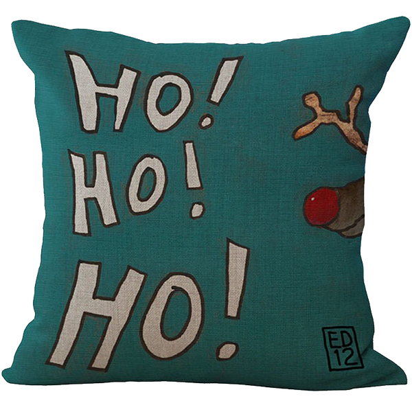 Comi Vintage Christmas Jolly Santa Clau Square Pillowcase Cover Case