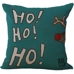 Comi Vintage Christmas Jolly Santa Clau Square Pillowcase Cover Case