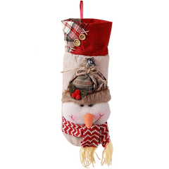 hiLISS 2pcs Snowman Santa Claus Christmas Candy Bag Home Gift Decor