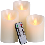 LED Lytes Battery Operated Flameless Unscented Ivory