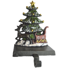 Lulu Decor Cast Iron Christmas Stocking Holder Set of 4 hooks