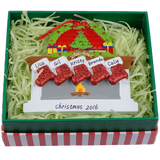 MAXORA Personalized Ornaments Fireplace Christmas Gift Box 5