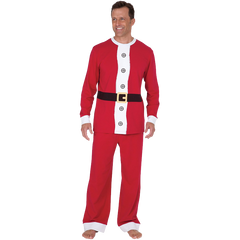 PajamaGram Santa Suit Christmas Matching Family Pajama Set