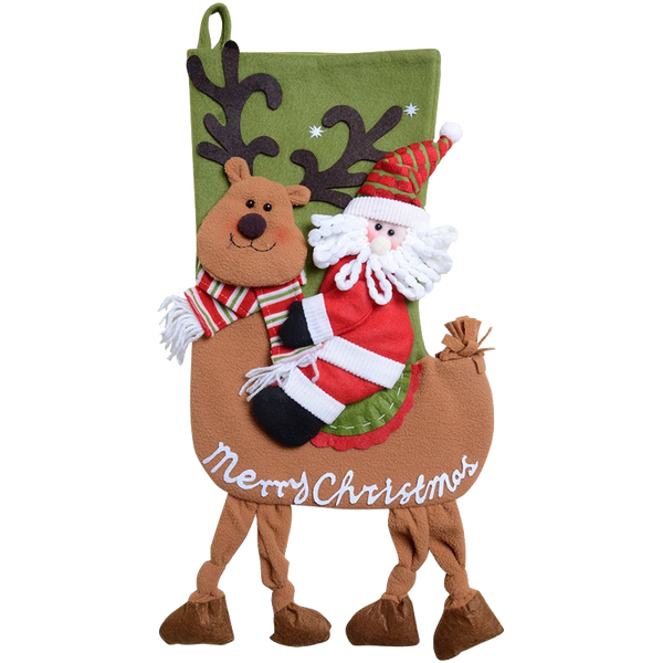 QBSM Classic Cute Christmas Stocking Decorations Gift Bag