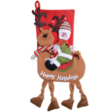 QBSM Classic Cute Christmas Stocking Decorations Gift Bag