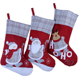 Wewill Brand Lovely Christmas Stockings Set of 3 Santa