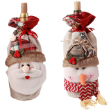 hiLISS 2pcs Snowman Santa Claus Christmas Candy Bag Home Gift Decor