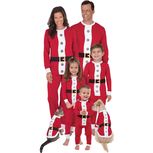 PajamaGram Santa Suit Christmas Matching Family Pajama Set